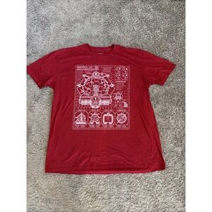 TMNT‎ Teenage Mutant Ninja Turtles Technodrome T-shirt XXL 2XL Red Loot Crate